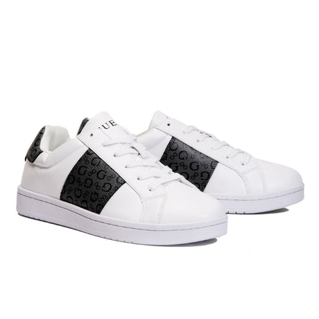 GUESS Modda Monogram Low-Top Sneakers Men - WHTBLK