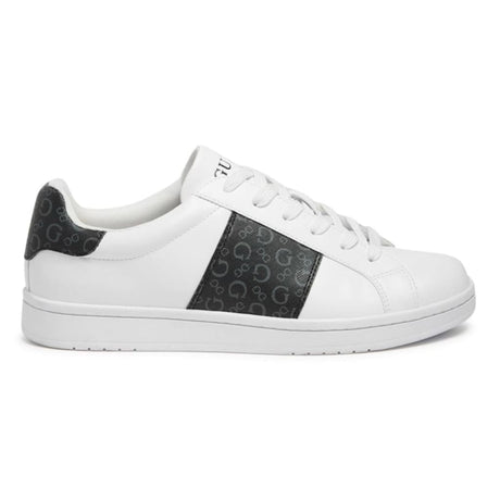 GUESS Modda Monogram Low-Top Sneakers Men - WHTBLK White/ Black / 40 M Shoes