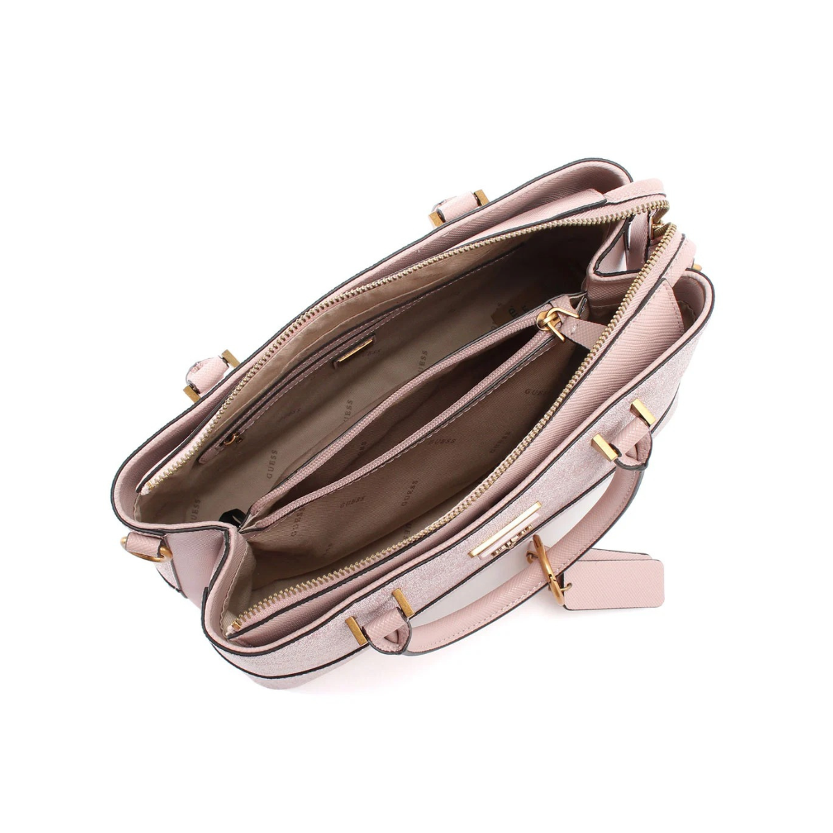 GUESS Monogram Satchel Handbag For Women