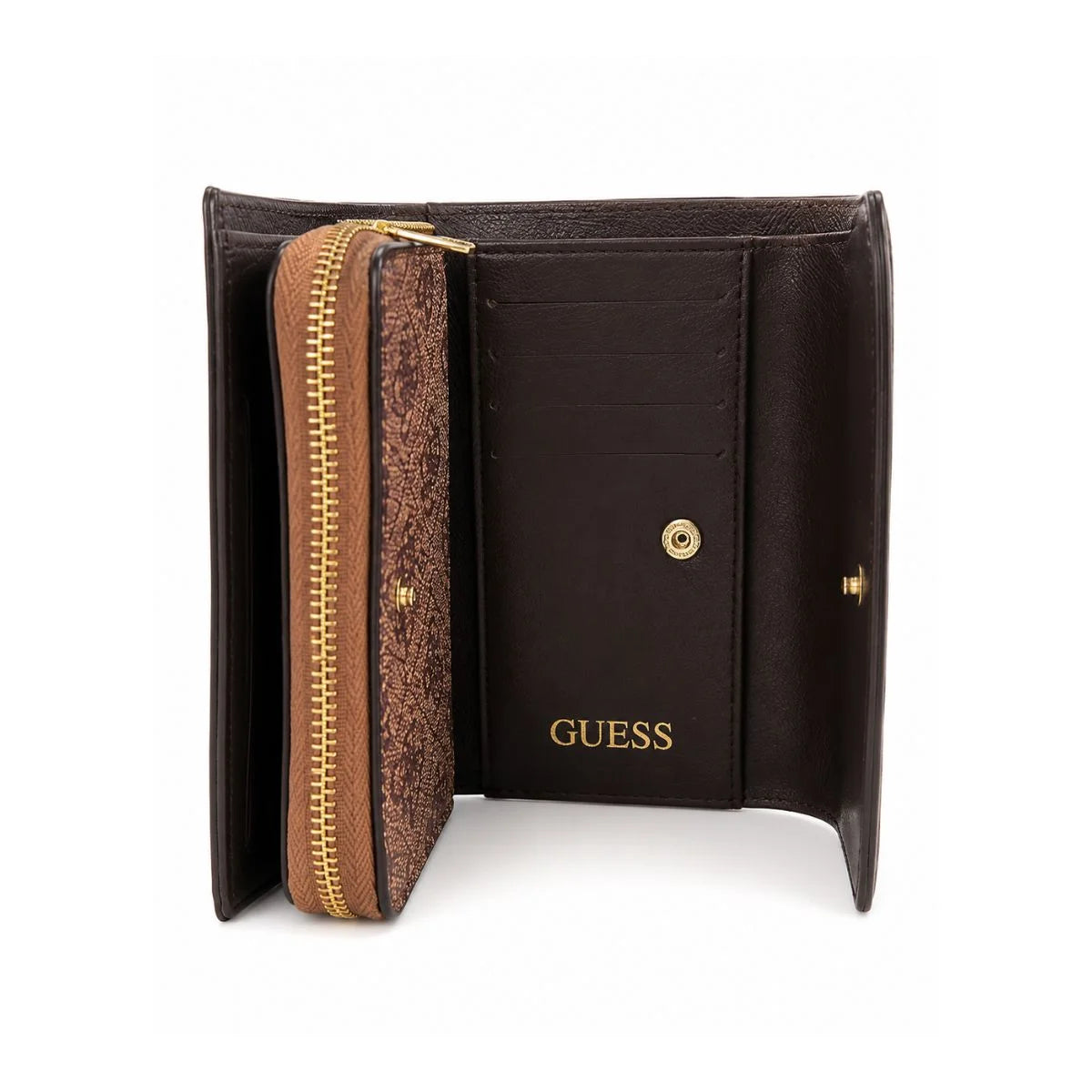 GUESS Monogram Zip Organiser wallet Women - BEG - Beige