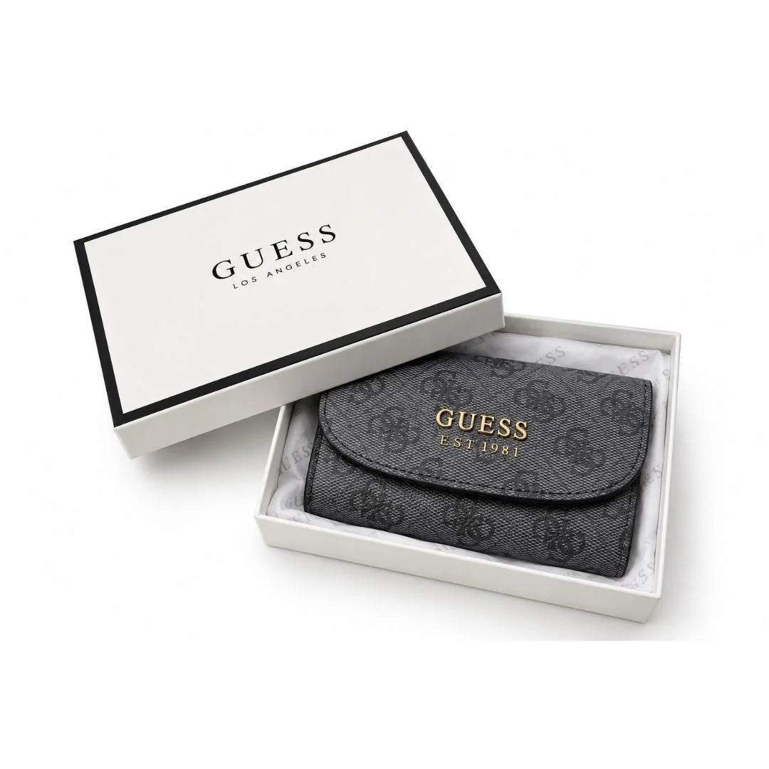 GUESS Monogram Zip Organiser wallet Women - COL - Coal