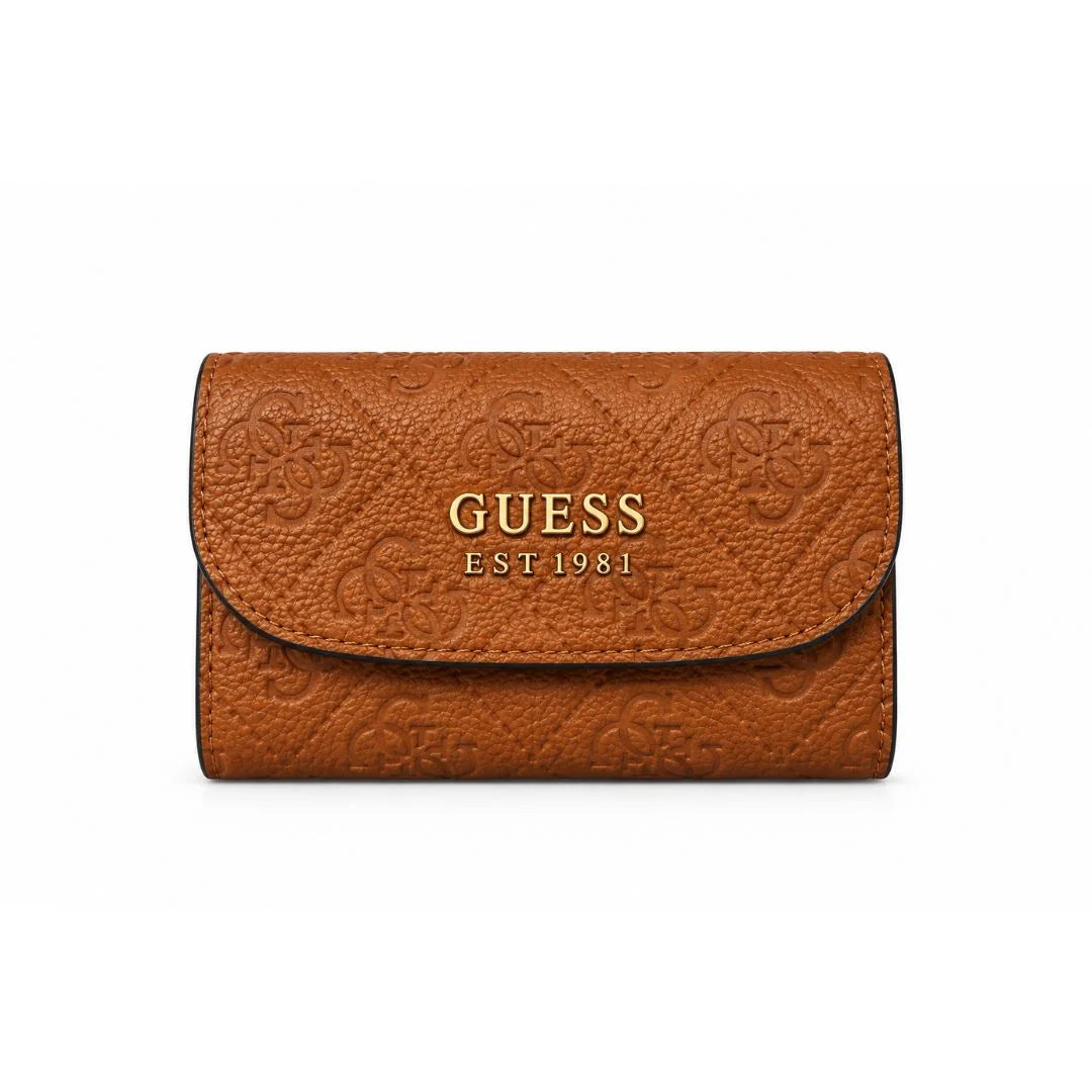 GUESS Monogram Zip Organiser Wallet Women - TAN - Tan