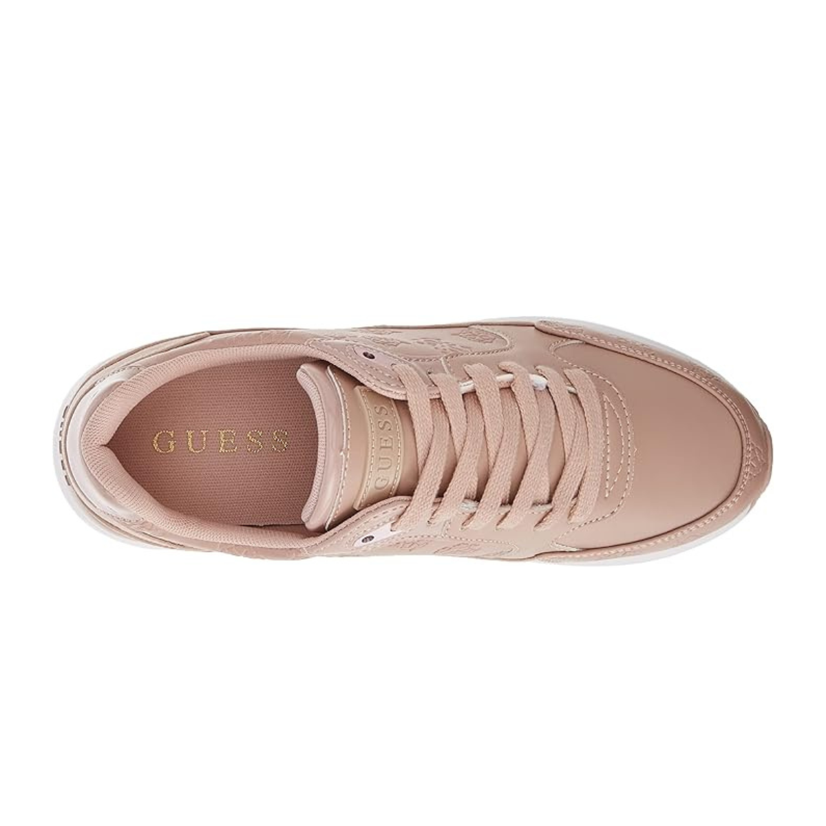 Guess Moxea 2 Blush Women’s Faux Leather Sneakers-PNK - Pink