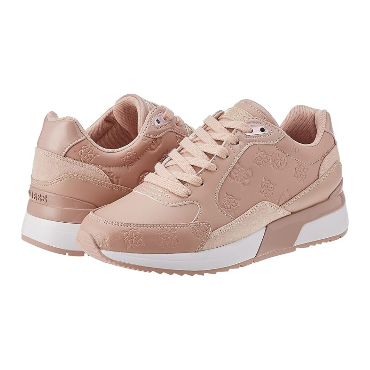 Guess Moxea 2 Blush Women’s Faux Leather Sneakers-PNK - Pink