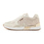 GUESS Moxea 4G Logo Sneakers - BEGGRY - Beige/ Gold/ Gray / 36