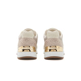 GUESS Moxea 4G Logo Sneakers - BEGGRY - Beige/ Gold/ Gray / 36