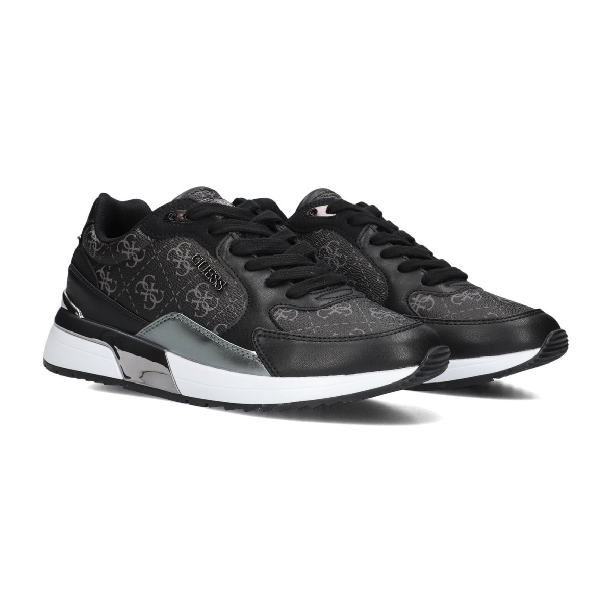GUESS Moxea 4G Logo Sneakers - BLKSLV