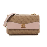 GUESS Nell Logo Crossbody Bag - BEGPNK - Beige/ Pink