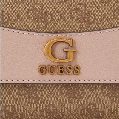 GUESS Nell Logo Crossbody Bag - BEGPNK - Beige/ Pink