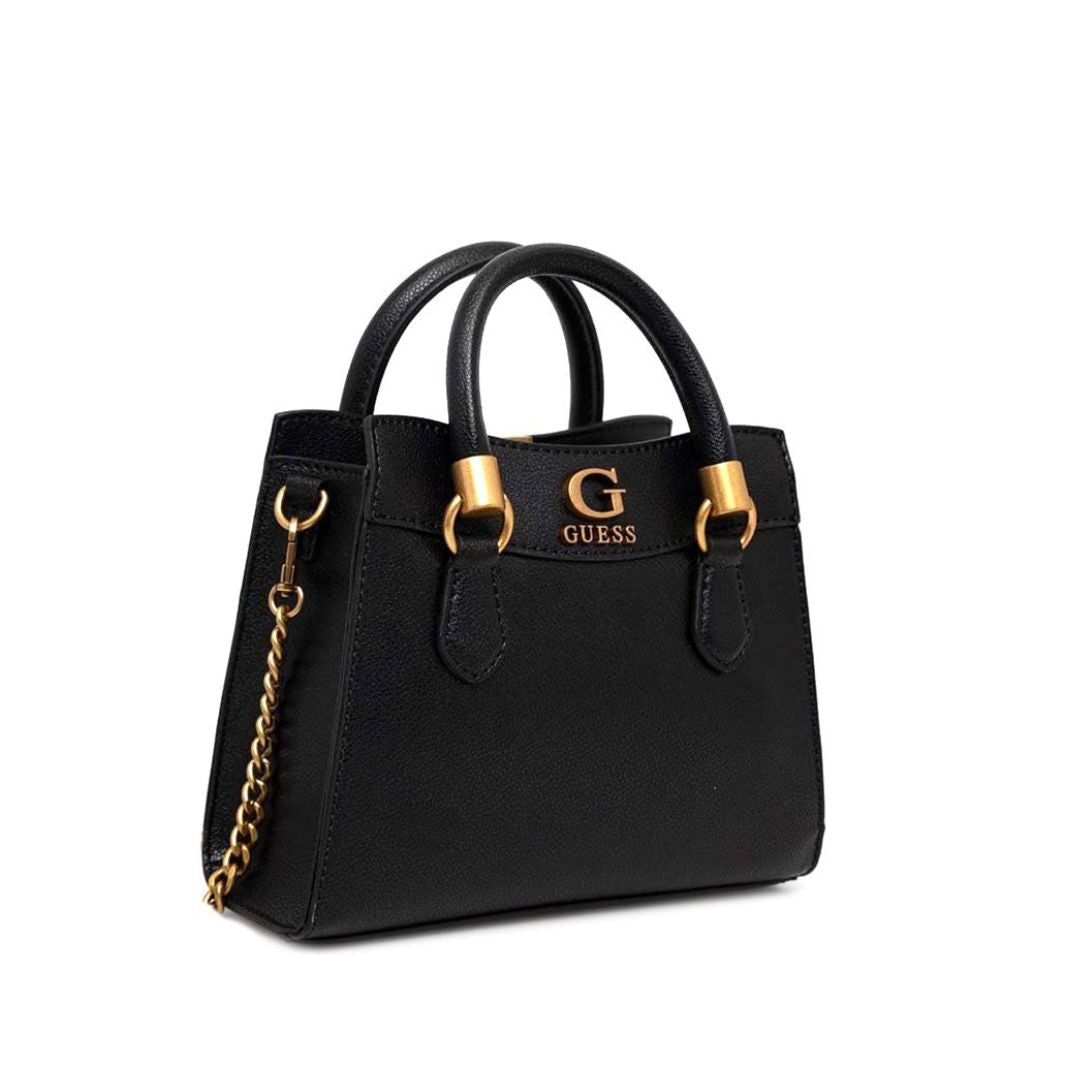 GUESS Nell Mini Satchel Bag BLK Black