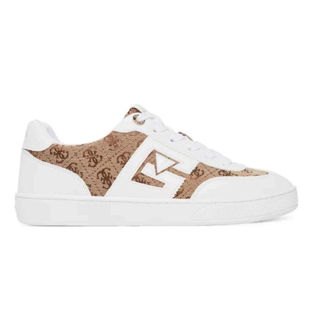 GUESS NOCHEE2 Sneaker women-WHTBRN - White-Brown / 36.5