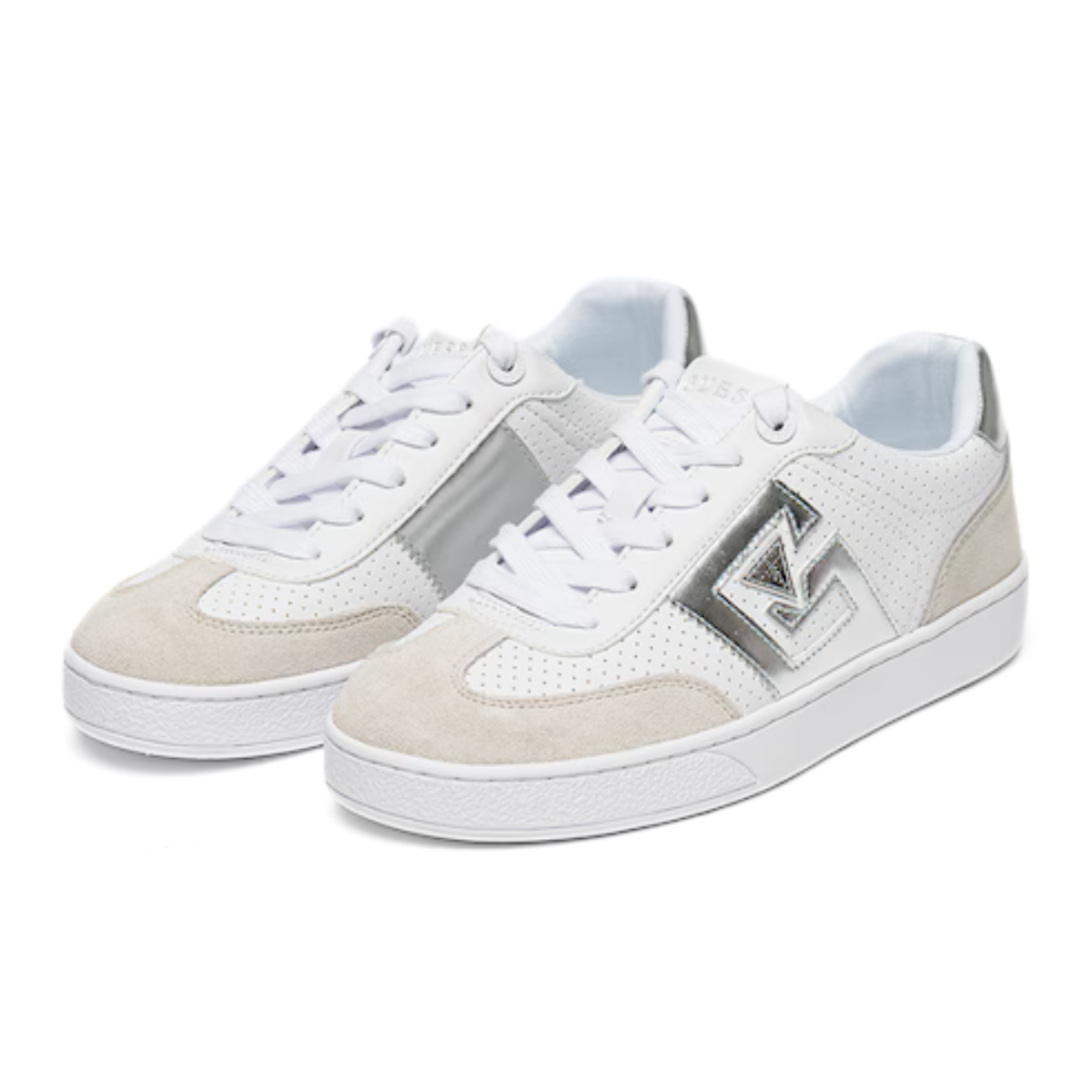 GUESS NOCHEE2 Sneaker women-WHTSLV