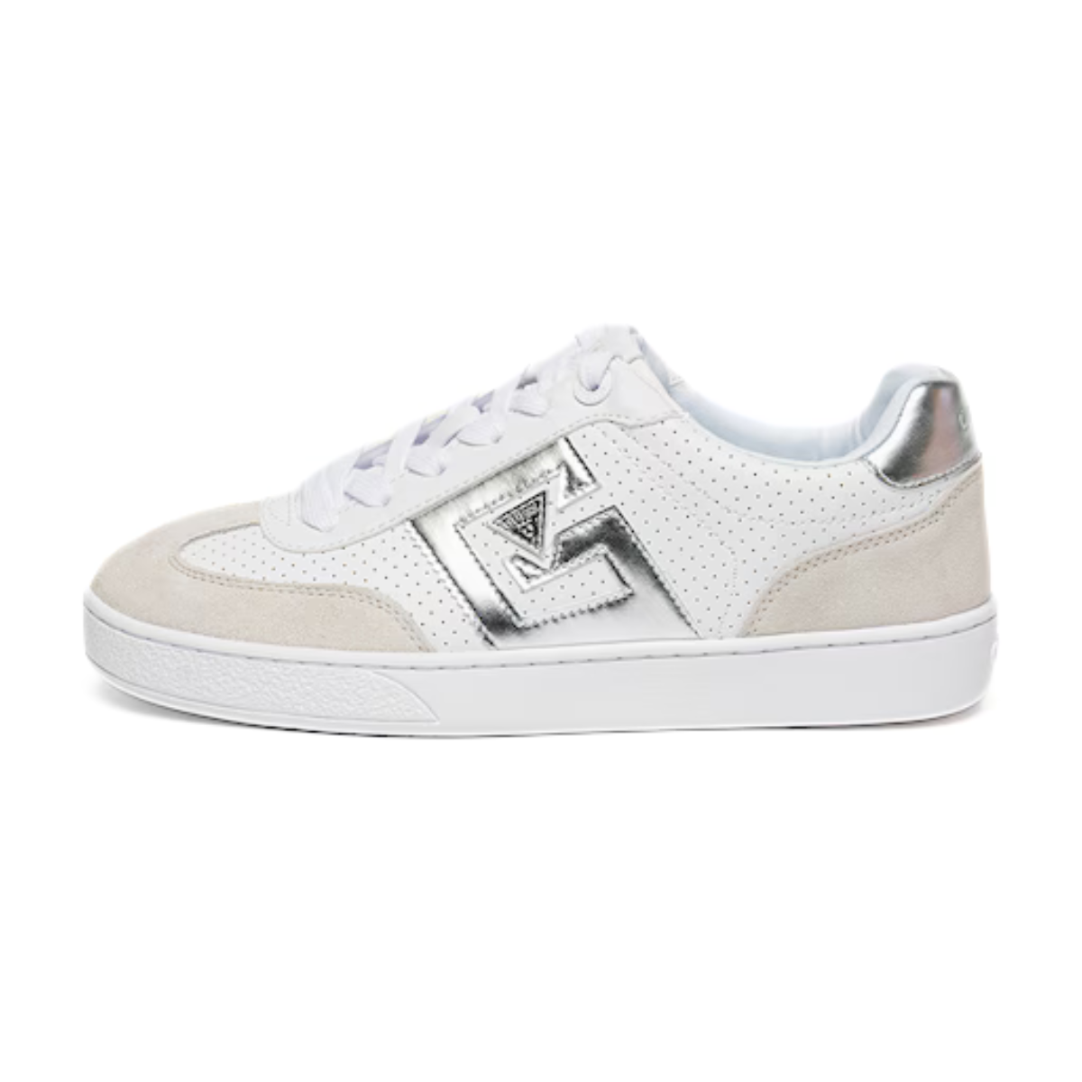 GUESS NOCHEE2 Sneaker women-WHTSLV - White-Silver / 36