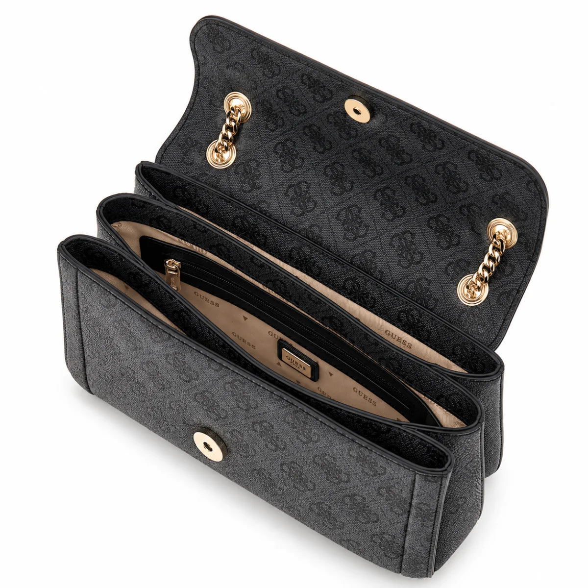 GUESS Noelle 4G Logo Crossbody Bag - Women - BLMX - Black mix