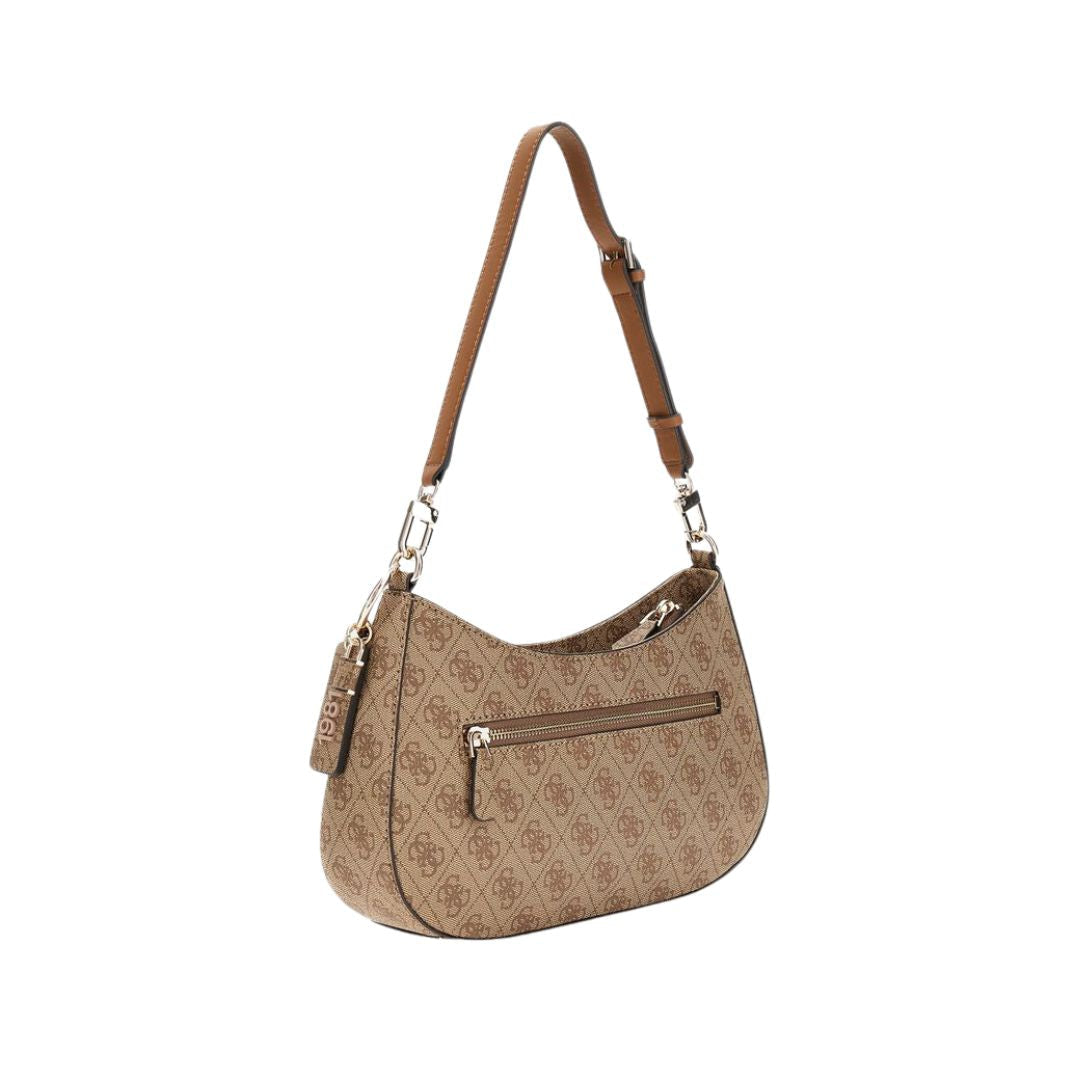 GUESS Noelle 4G Logo Shoulder Bag BEG Beige