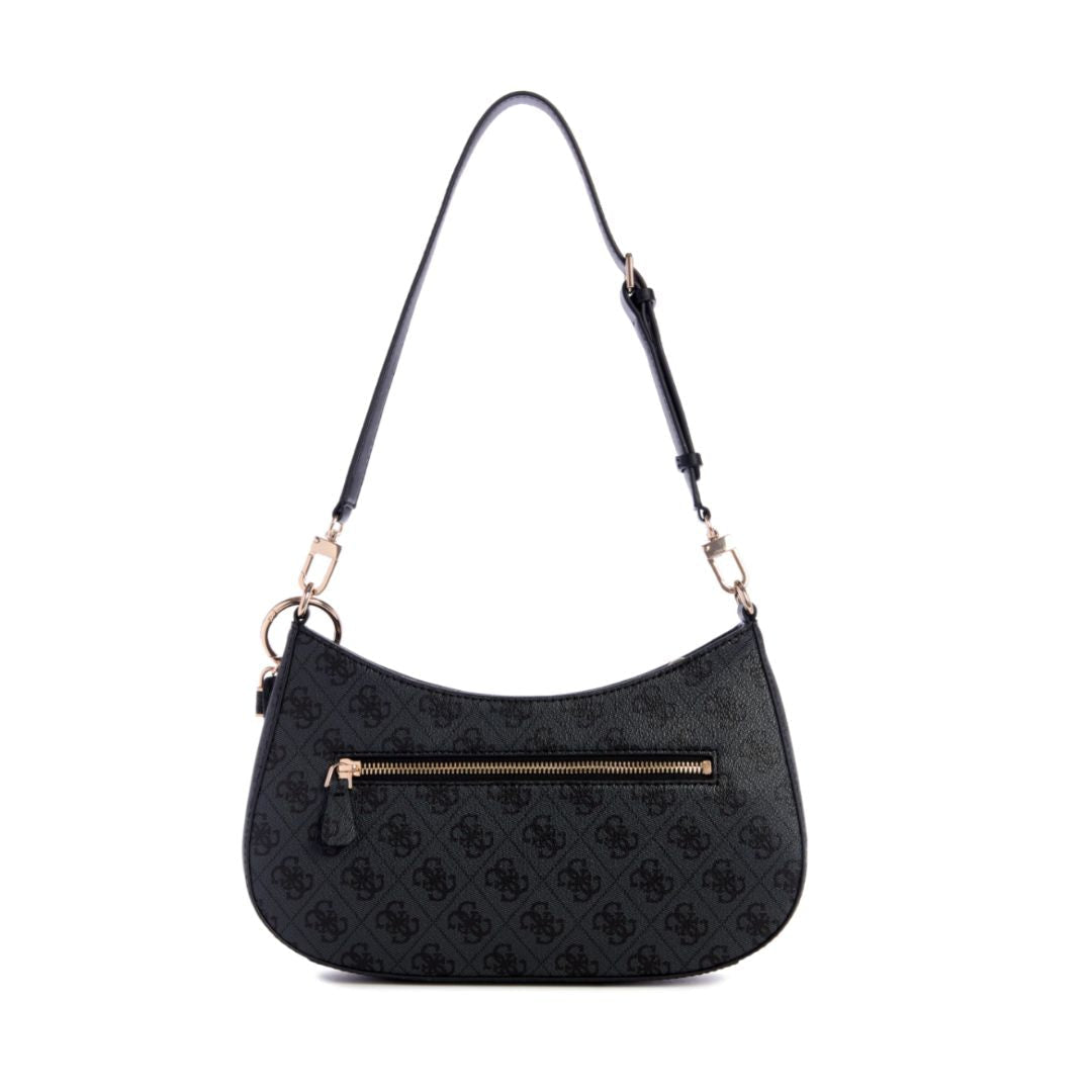 GUESS Noelle 4G Logo Shoulder Bag COL Coal