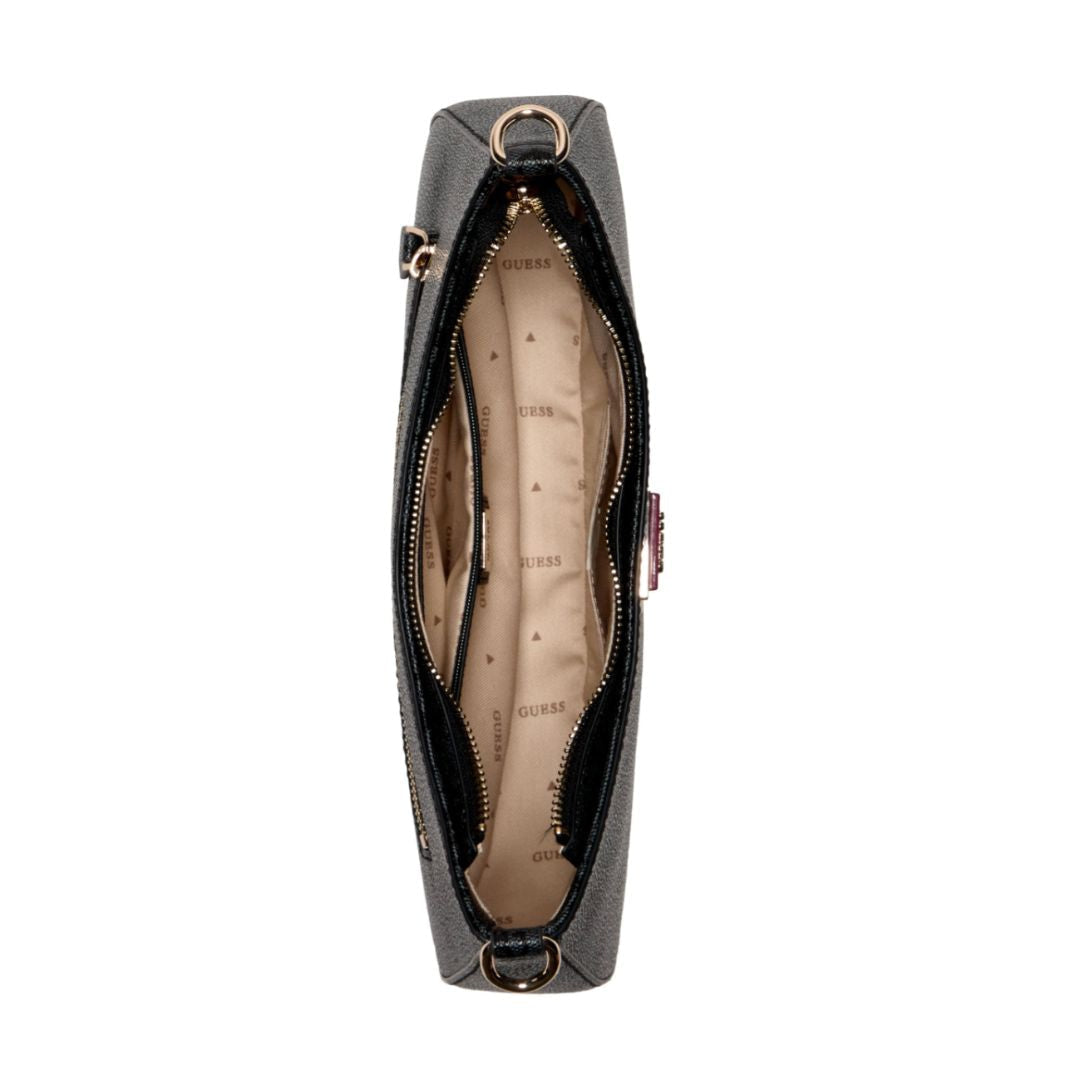 GUESS Noelle 4G Logo Shoulder Bag COL Coal