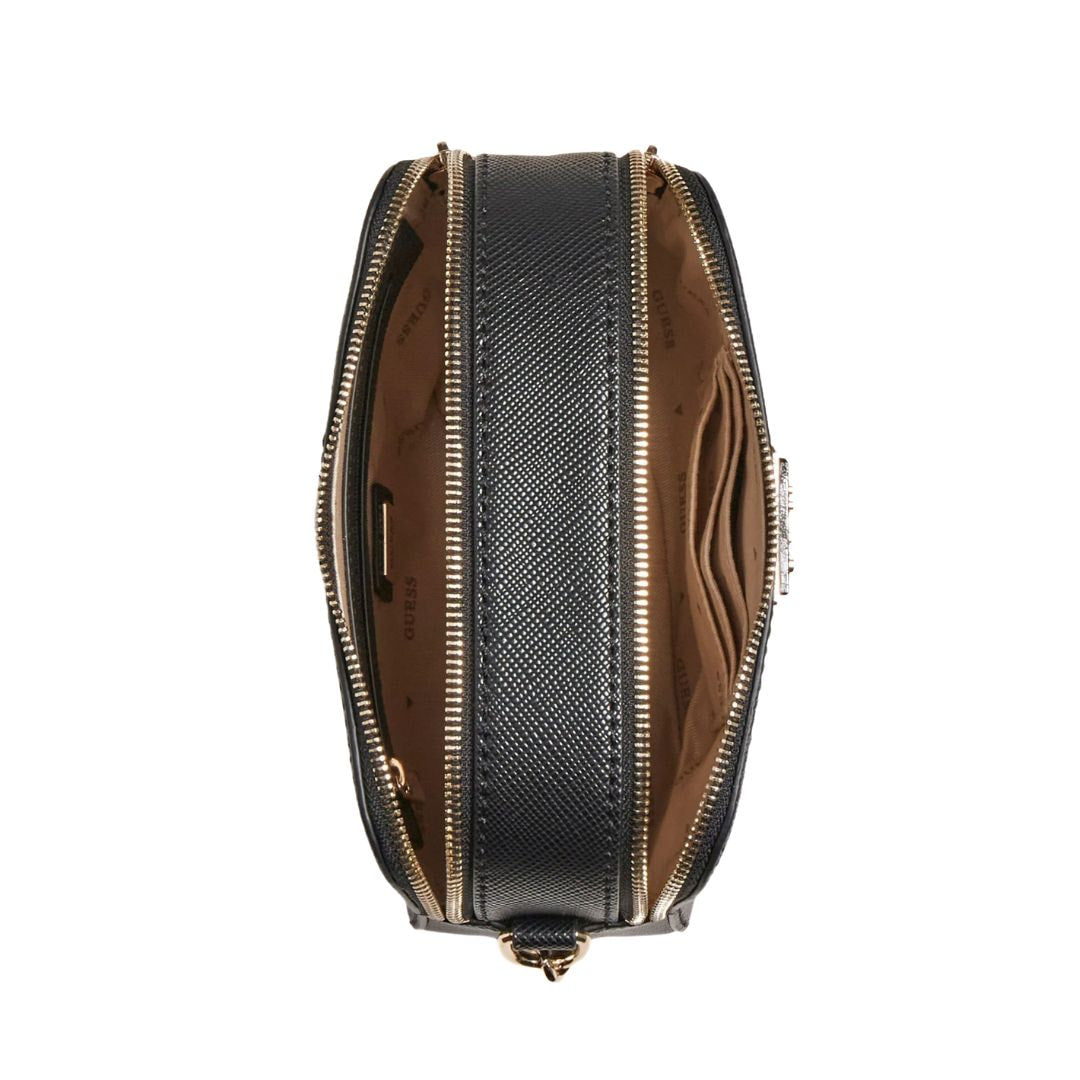 GUESS Noelle Camera Crossbody Bag - BLK - Black