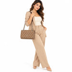GUESS Noelle Convertible Crossbody Flap Bag - Women - BGE - Beige