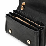 GUESS Noelle Convertible Crossbody Flap Bag Women - BLK - Black
