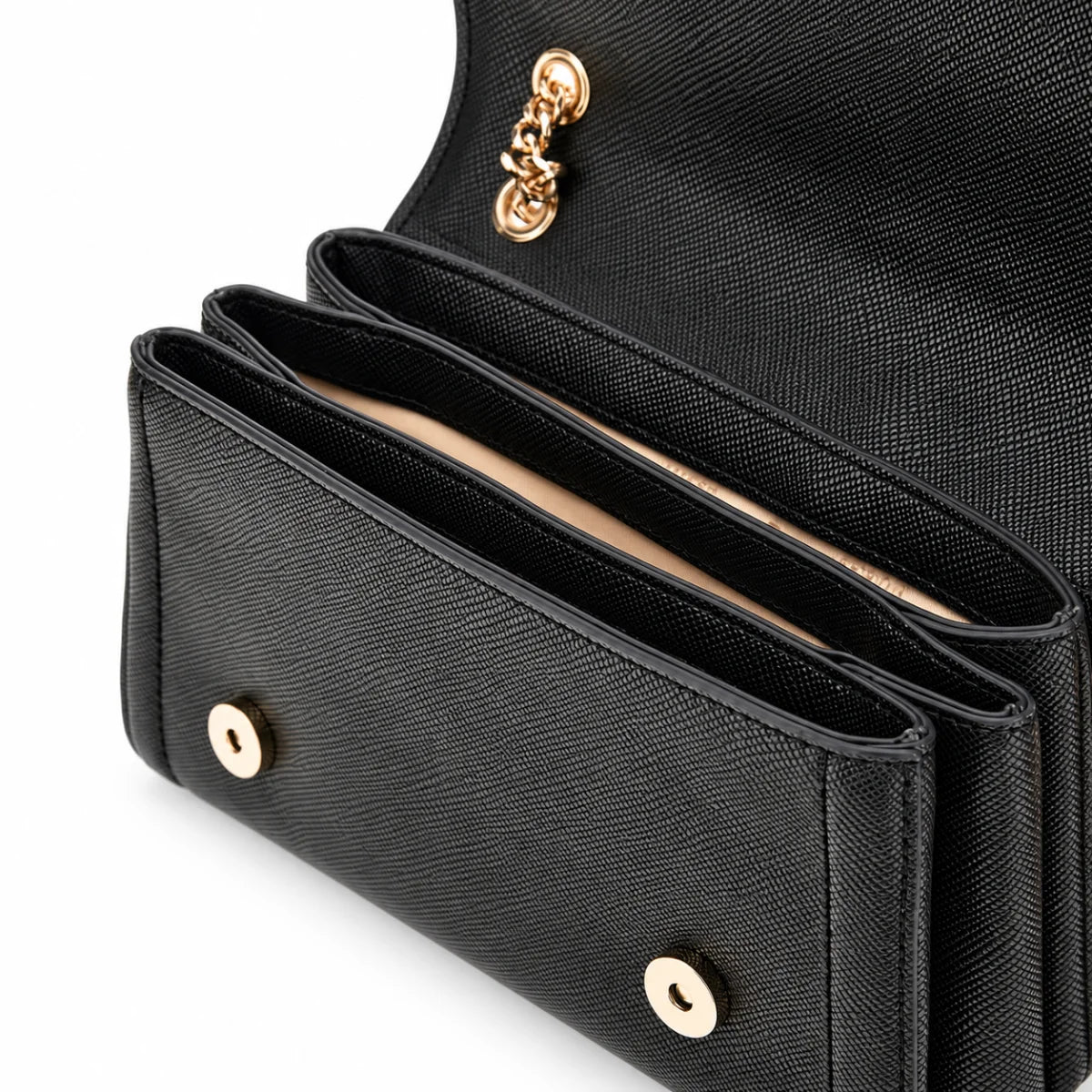 GUESS Noelle Convertible Crossbody Flap Bag Women - BLK - Black
