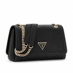 GUESS Noelle Convertible Crossbody Flap Bag Women - BLK - Black