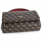 GUESS Noelle Convertible Crossbody Flap Bag Women - DBRN - Dark Brown