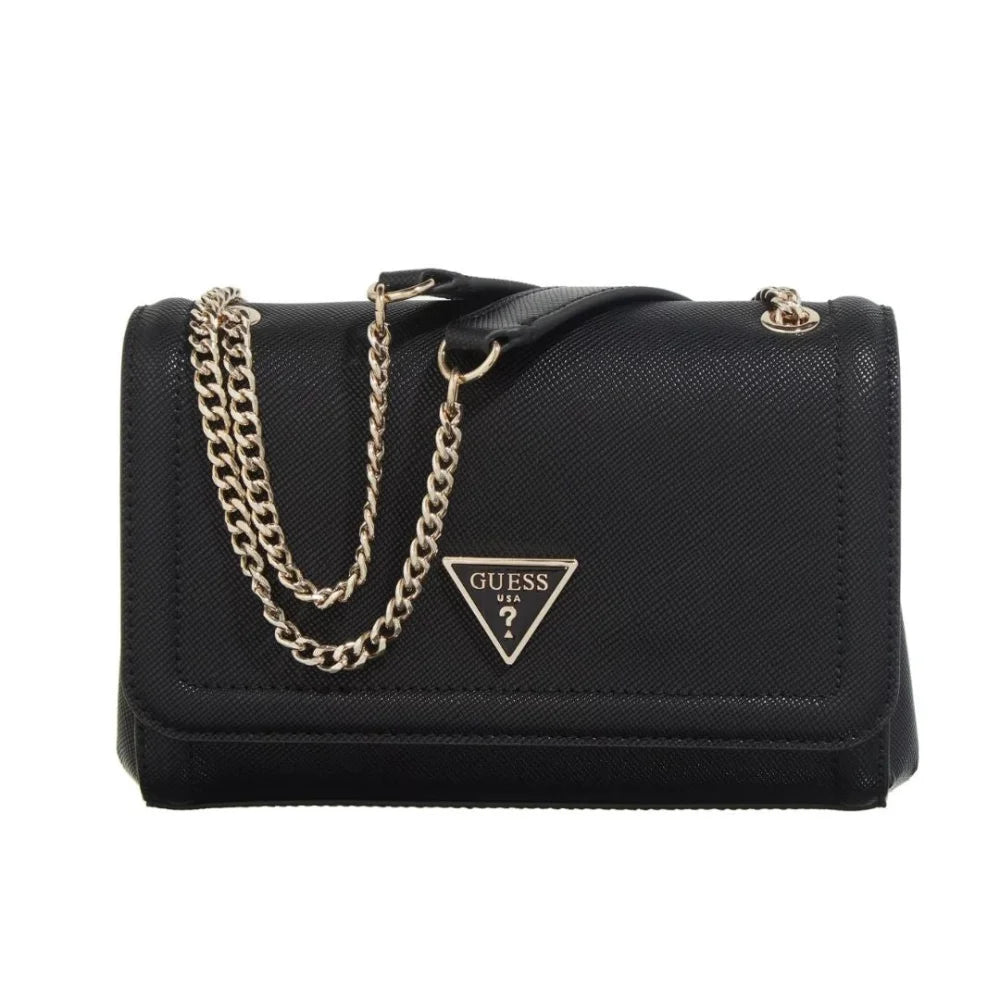 GUESS Noelle Convertible Flap Crossbody Bag Women - BLK - Black