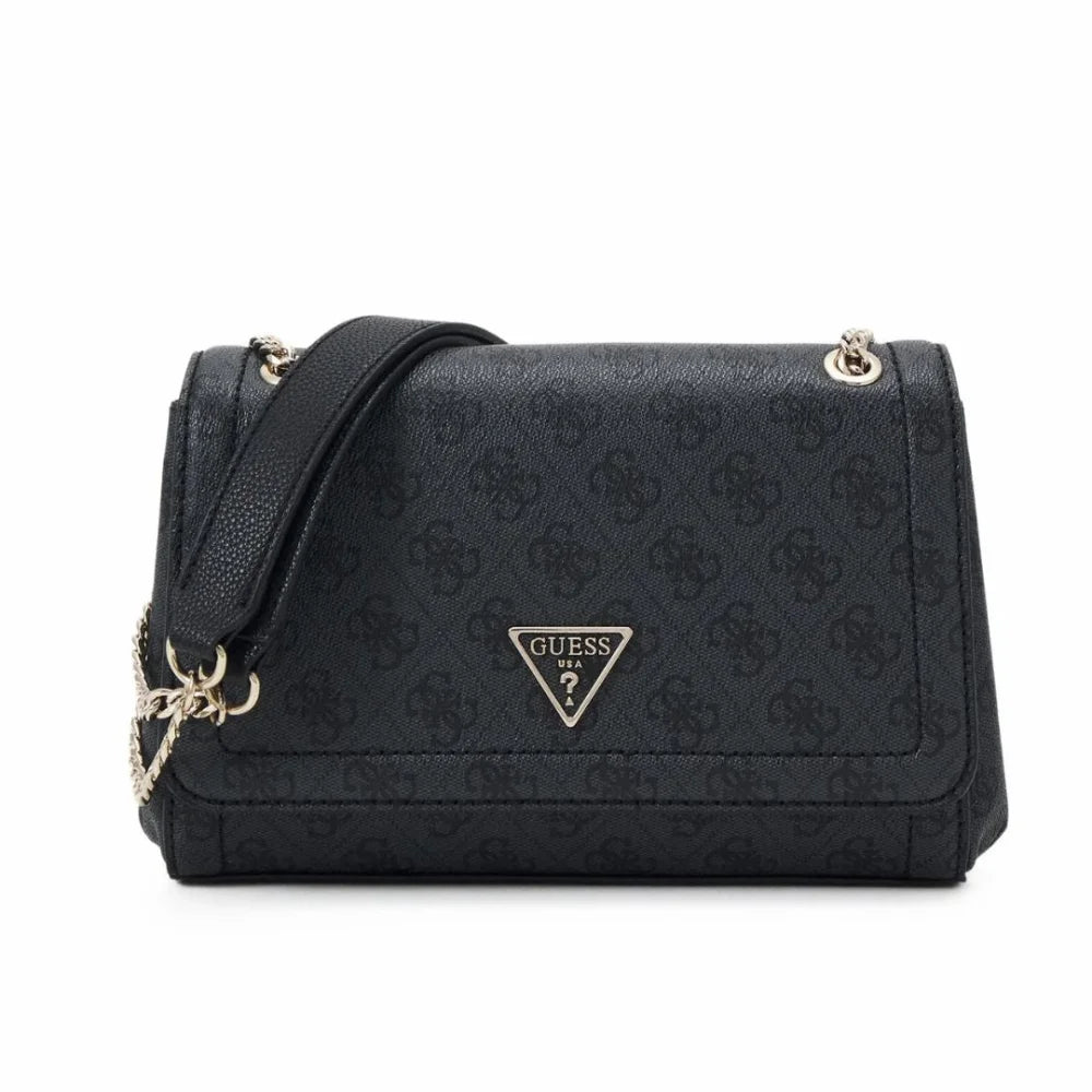 GUESS Noelle Convertible Flap Crossbody Bag Women - COL - Coal