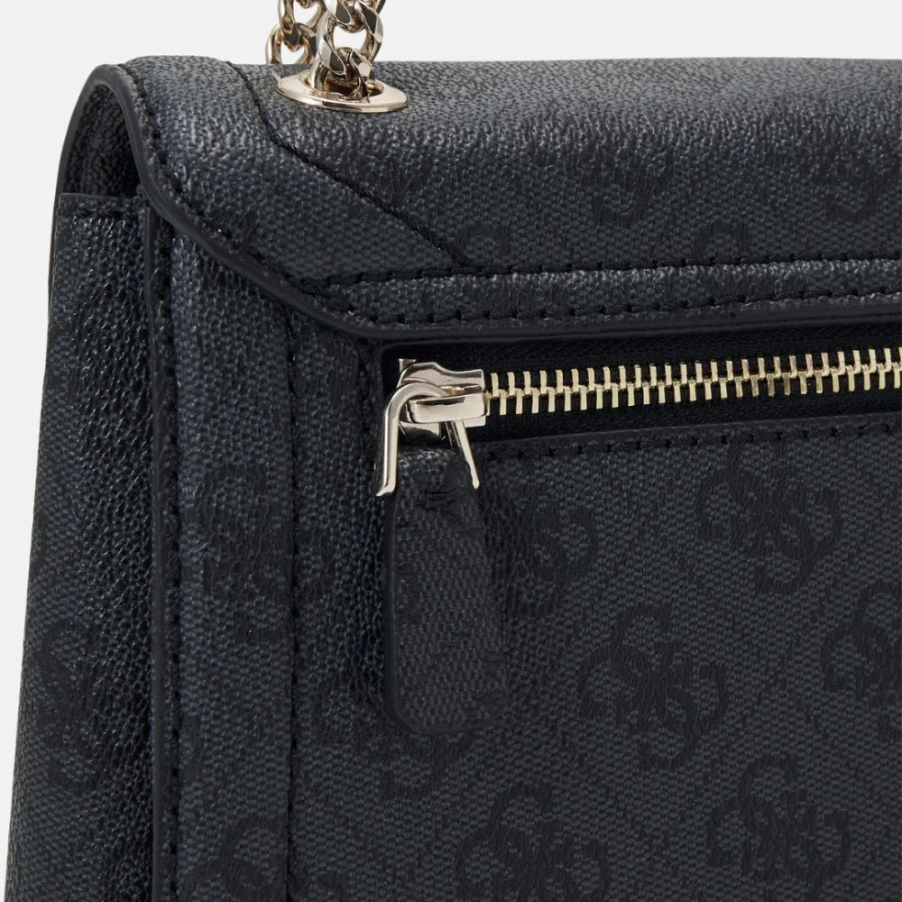 GUESS Noelle Convertible Flap Crossbody Bag Women - COL - Coal