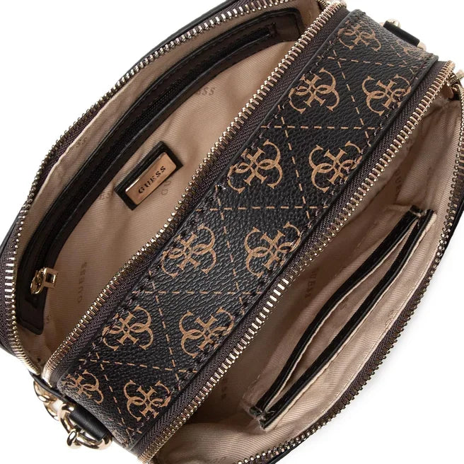 GUESS Noelle Crossbody Camera Bag - BRN - Brown