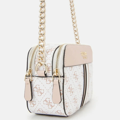 GUESS Noelle Crossbody Camera Bag - WHT - White - Bags