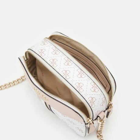 GUESS Noelle Crossbody Camera Bag - WHT - White - Bags