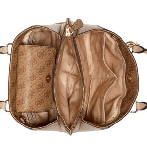 GUESS Noelle Girlfriend Satchel Women - BEG - Beige
