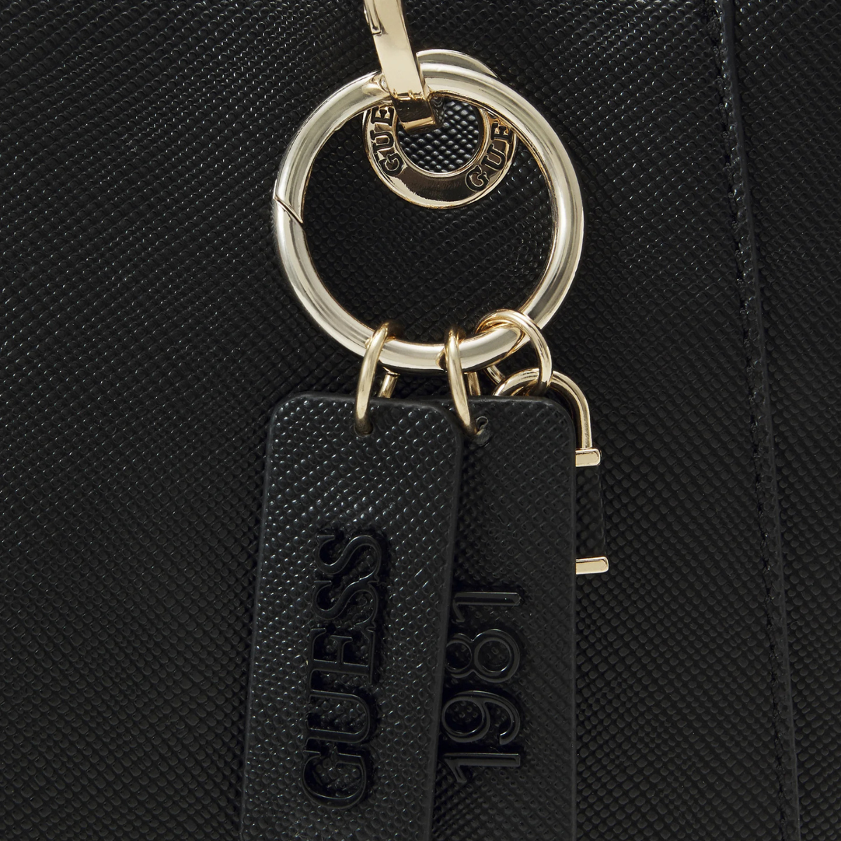 GUESS Noelle Satchel Large Handbag Women - BLK - Black