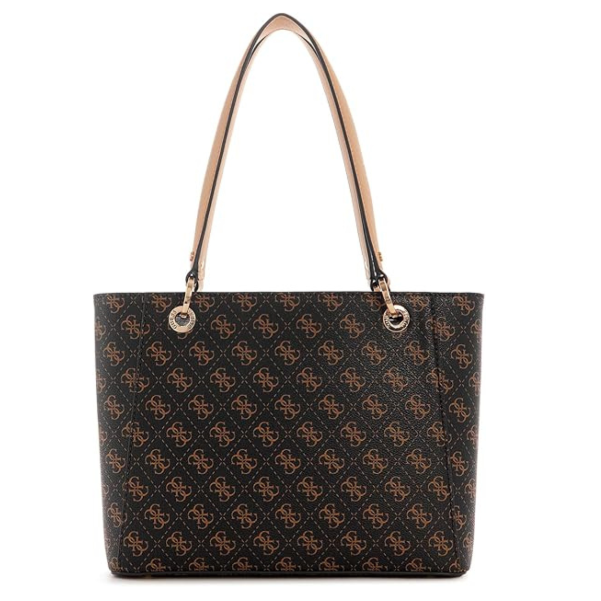 GUESS Noelle Small Elite Tote Handbag Women - BRN - Brown