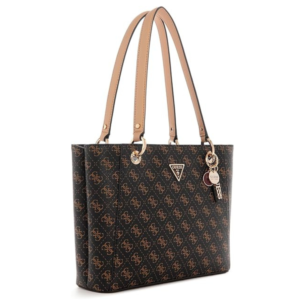 GUESS Noelle Small Elite Tote Handbag Women - BRN - Brown