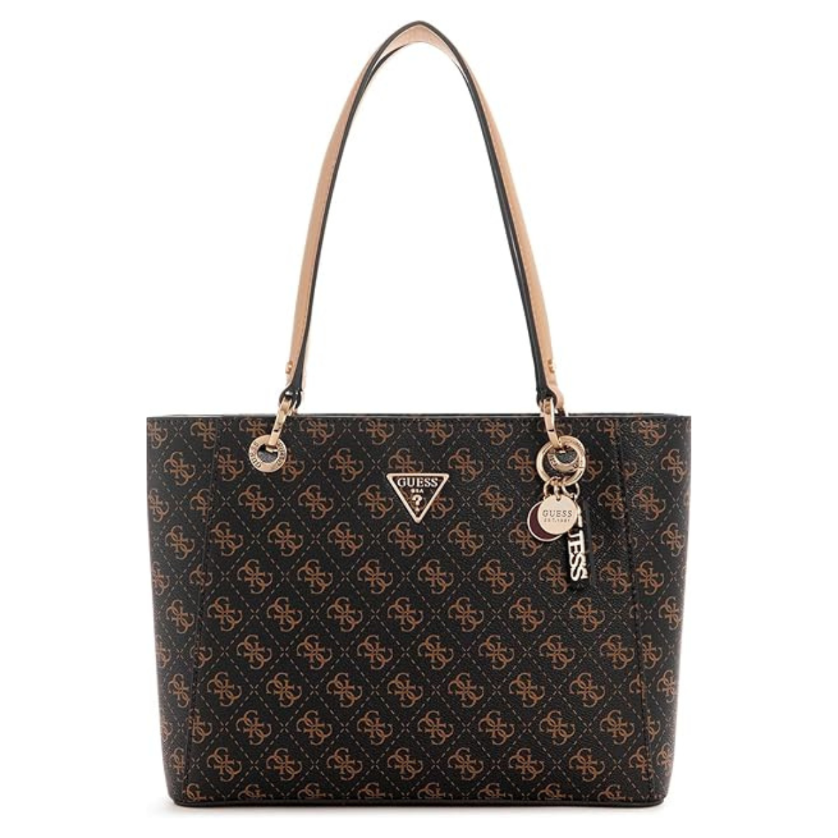 GUESS Noelle Small Elite Tote Handbag Women - BRN - Brown