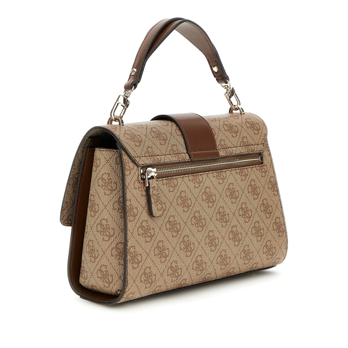 GUESS Nolana Top Handle Flap - BEG - Beige