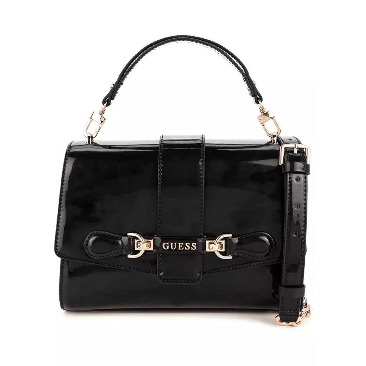 GUESS Nolana Top Handle Flap - BLK - Black