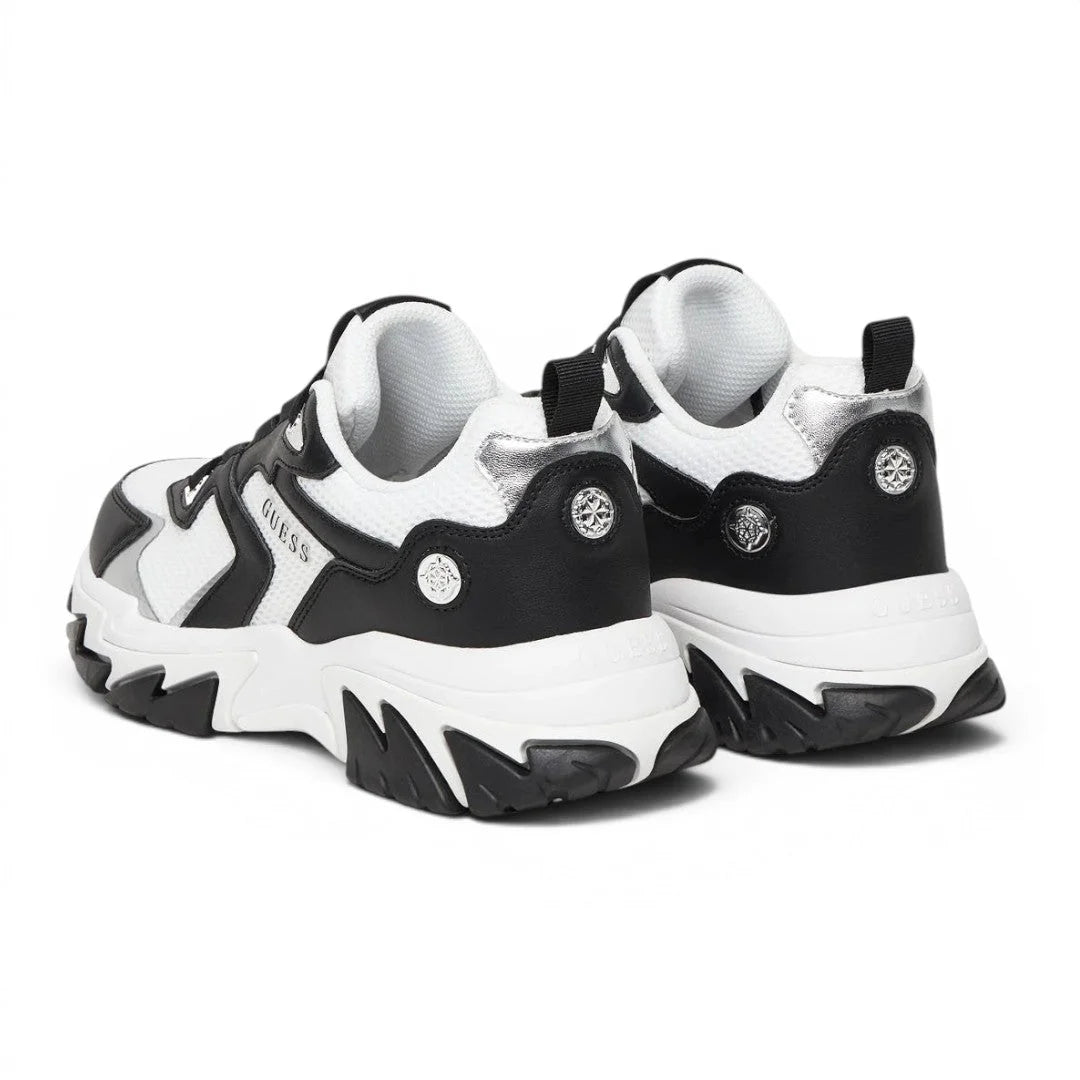 GUESS Notiss Logo Lace-up Sneakers Women - BLKWHT