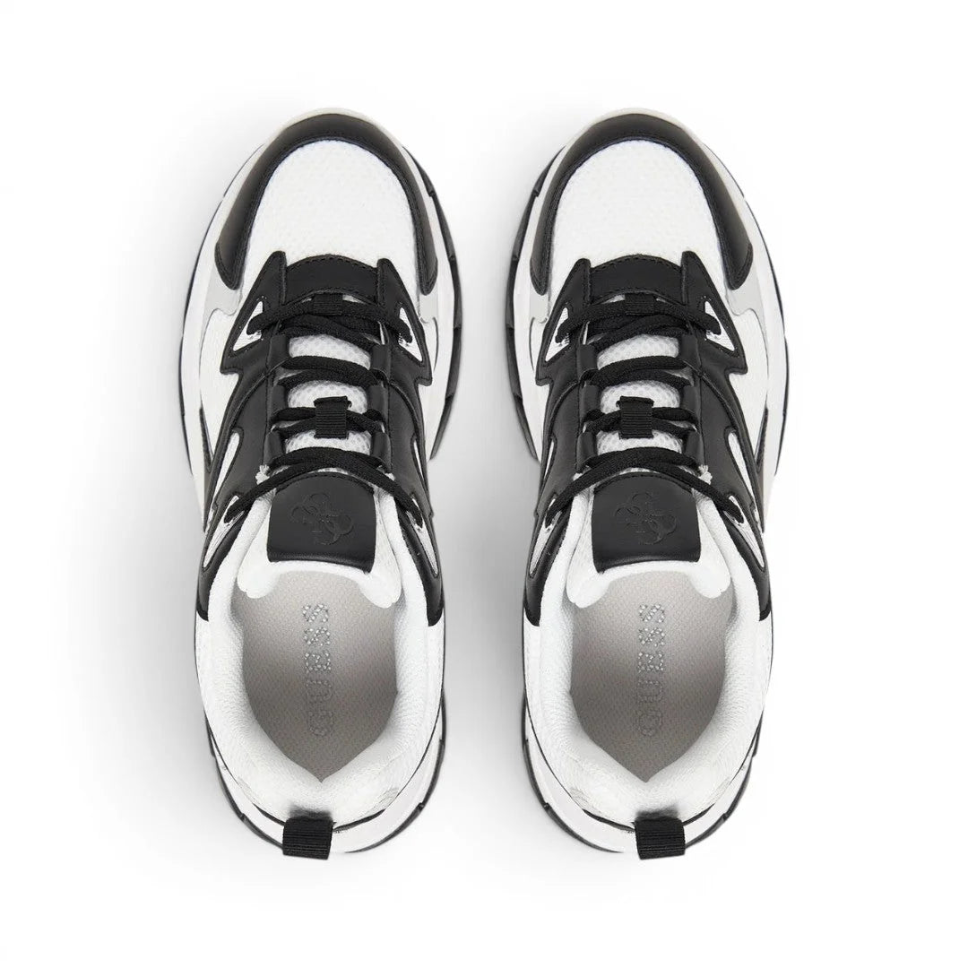GUESS Notiss Logo Lace-up Sneakers Women - BLKWHT