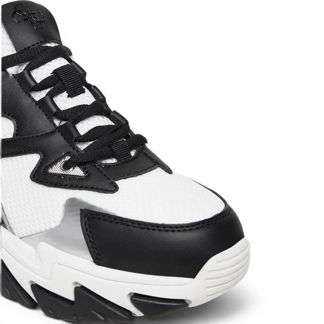 GUESS Notiss Logo Lace-up Sneakers Women - BLKWHT