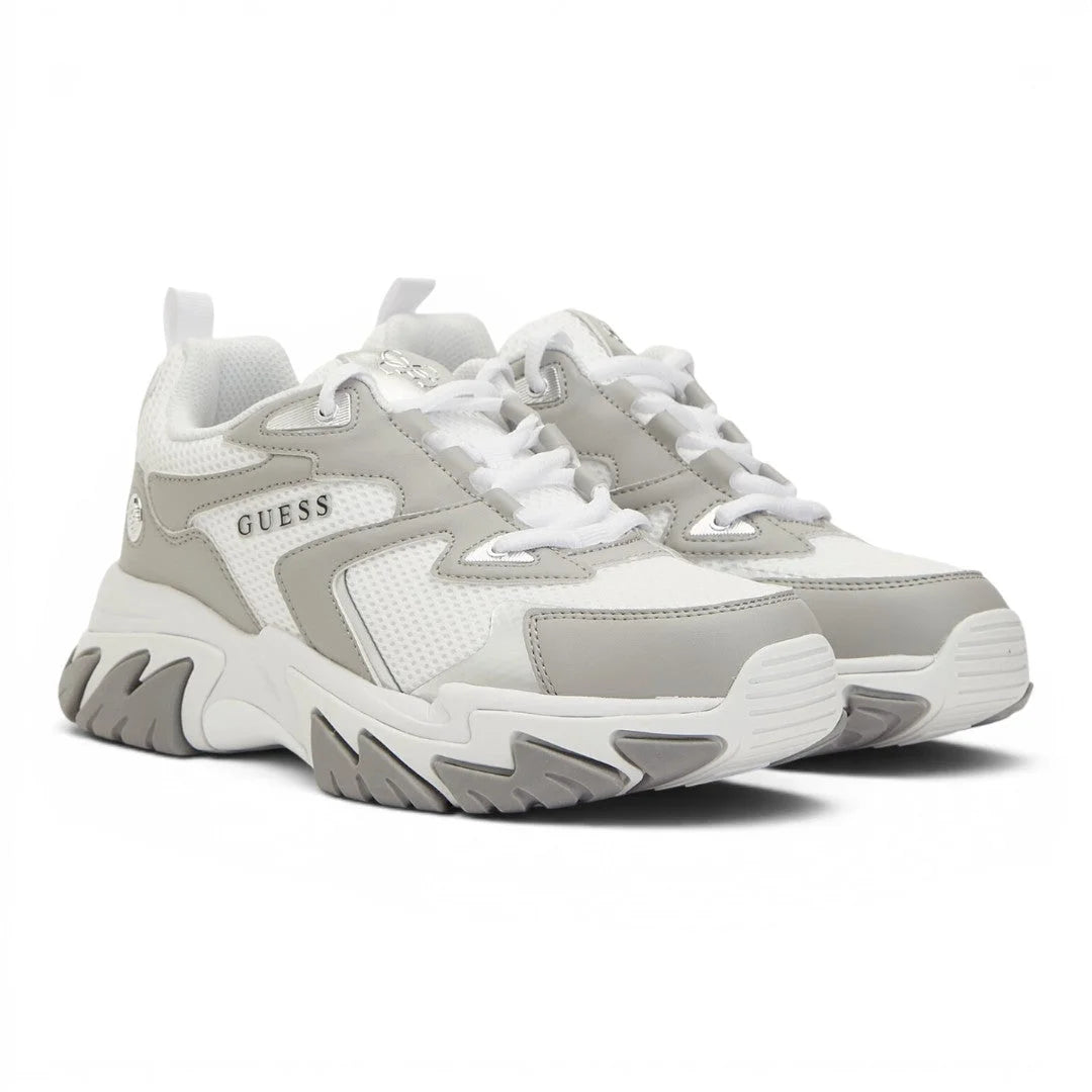 GUESS Notiss Logo Lace-up Sneakers Women - WHTGRY