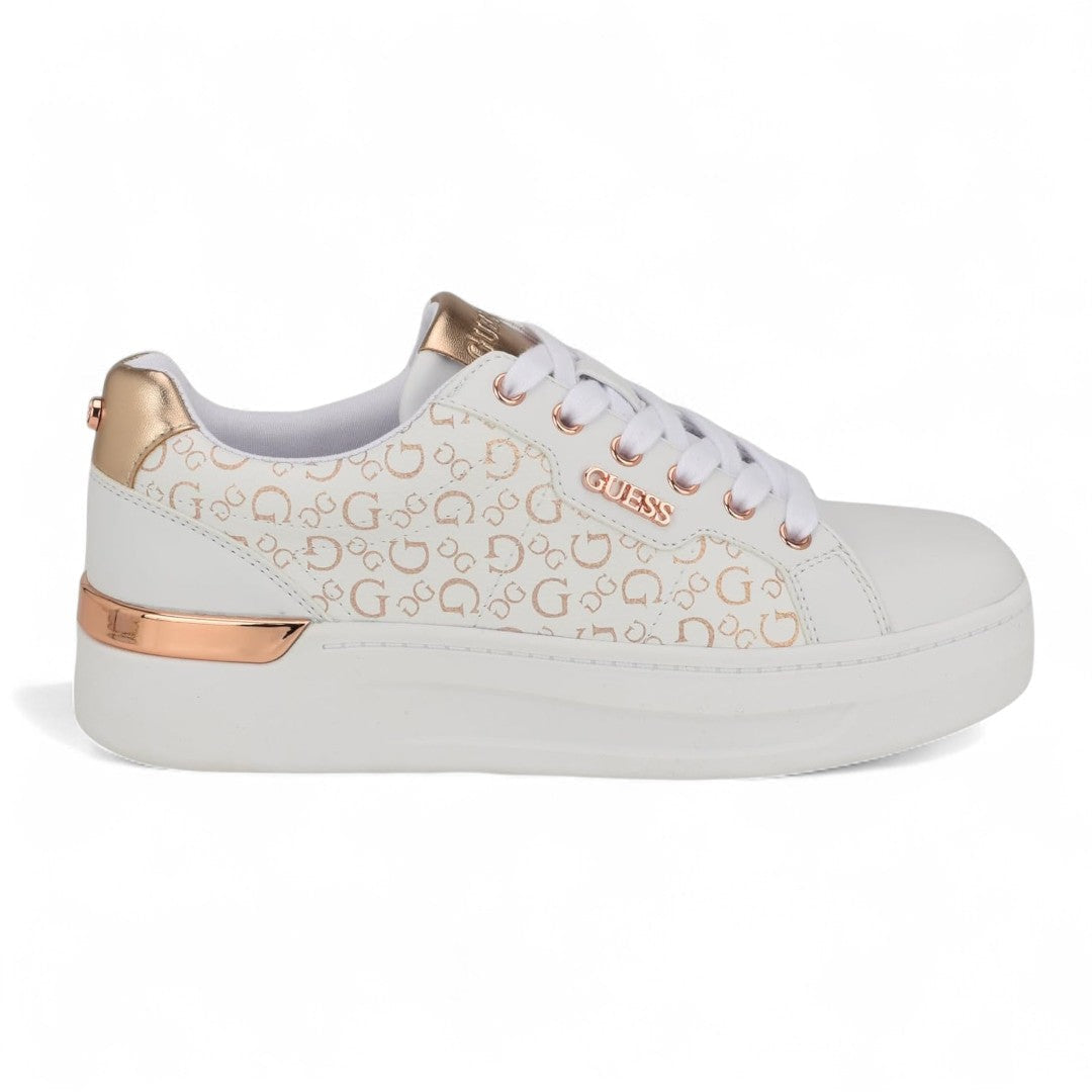 GUESS Onna Low-Top Logo Sneakers Women - WHTGLD - White / 36