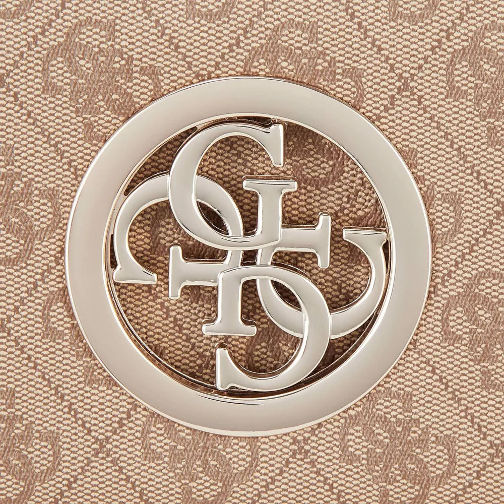 GUESS Open Road Beige Repeat Logo - Brown - Bags