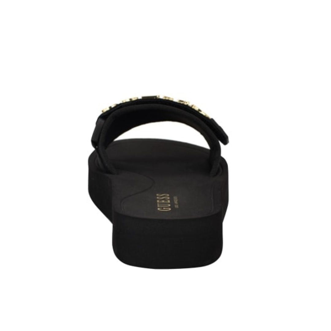 GUESS Peers Logo Slide Sandals - BLK