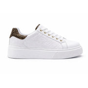 GUESS Perhaps Low-Top Platform Sneakers Women - WHTBRN - White/ Brown / 36