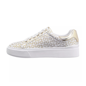 GUESS Perhaps Low-Top Platform Sneakers Women - WHTGLD