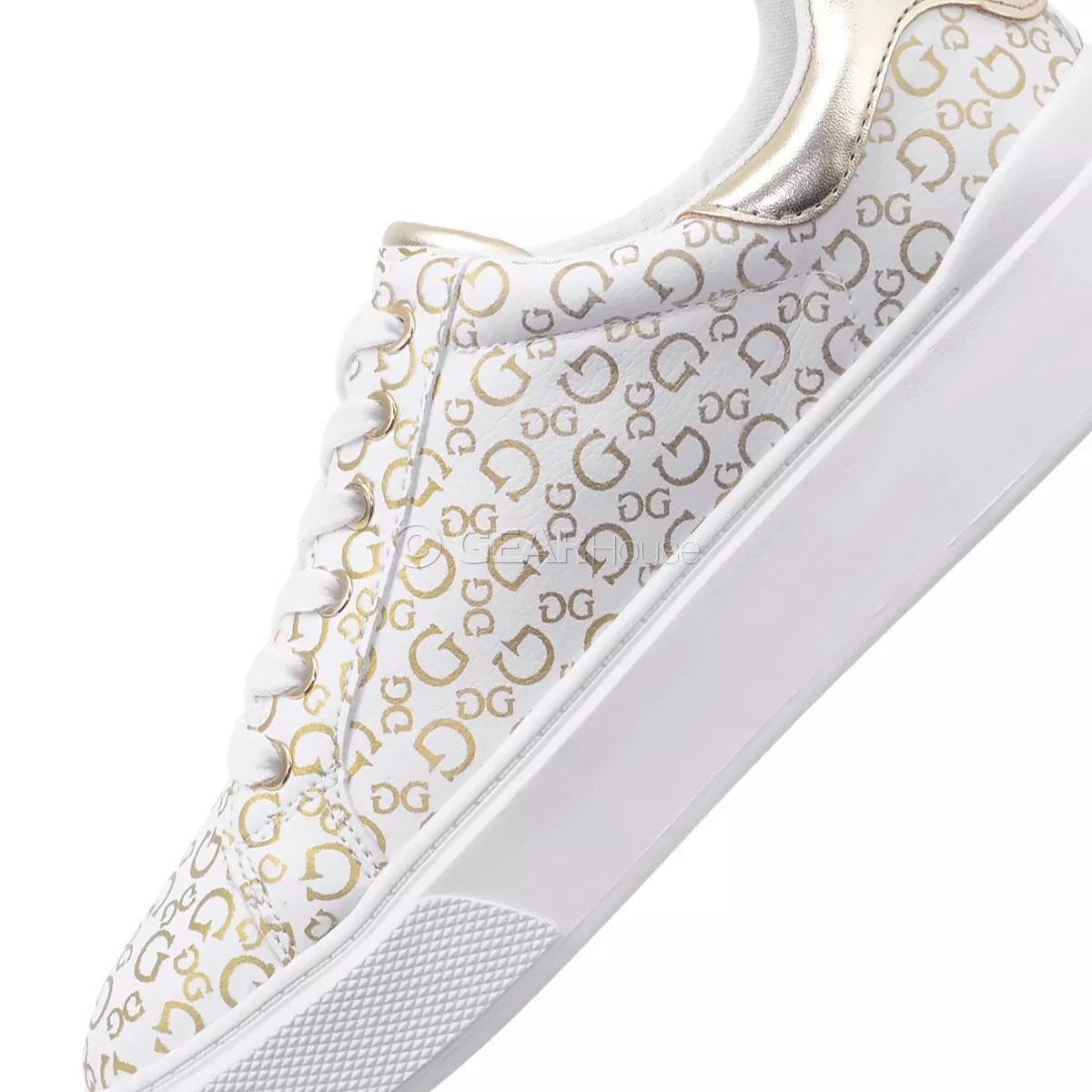 GUESS Perhaps Low-Top Platform Sneakers Women - WHTGLD